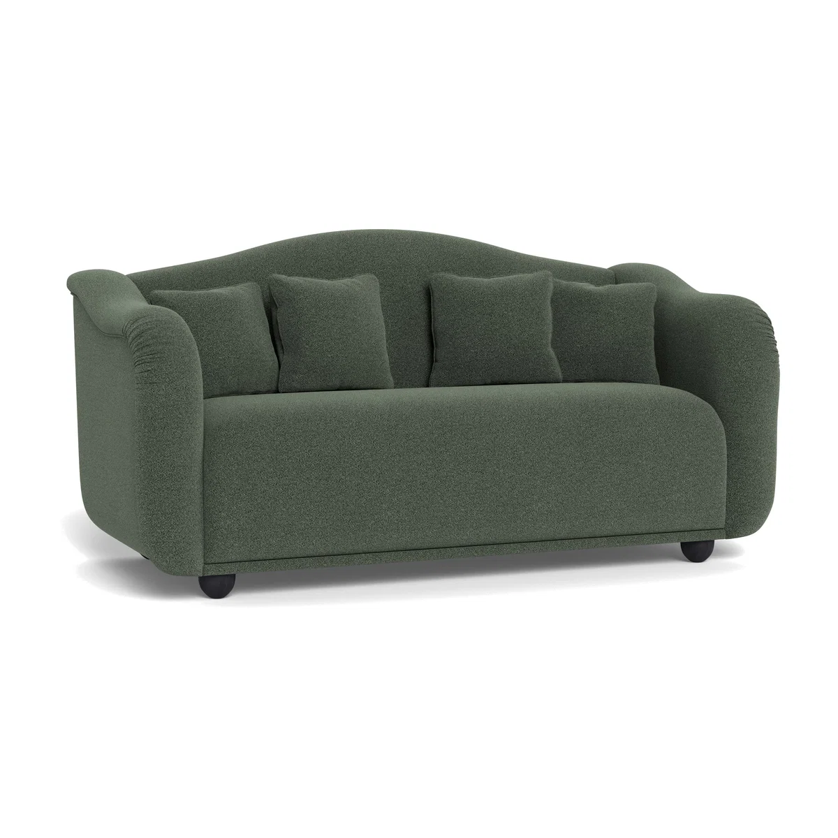 Heal's Tetbury 3 Seater Sofa Boucle Fern Black Beech Feet – image 1