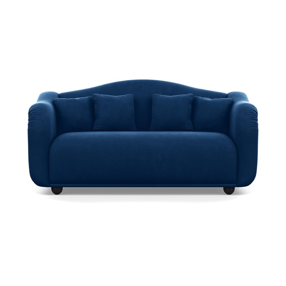 Heal's Tetbury 3 Seater Sofa Velvet Petrol Black Beech Feet – image 2