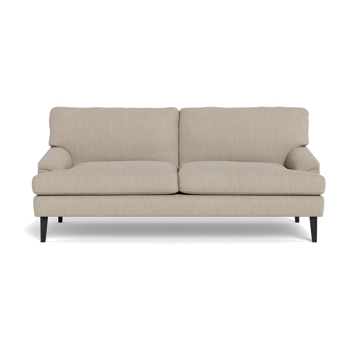 Heal's Stanton 3 Seater Sofa Broad Weave Putty Black Feet