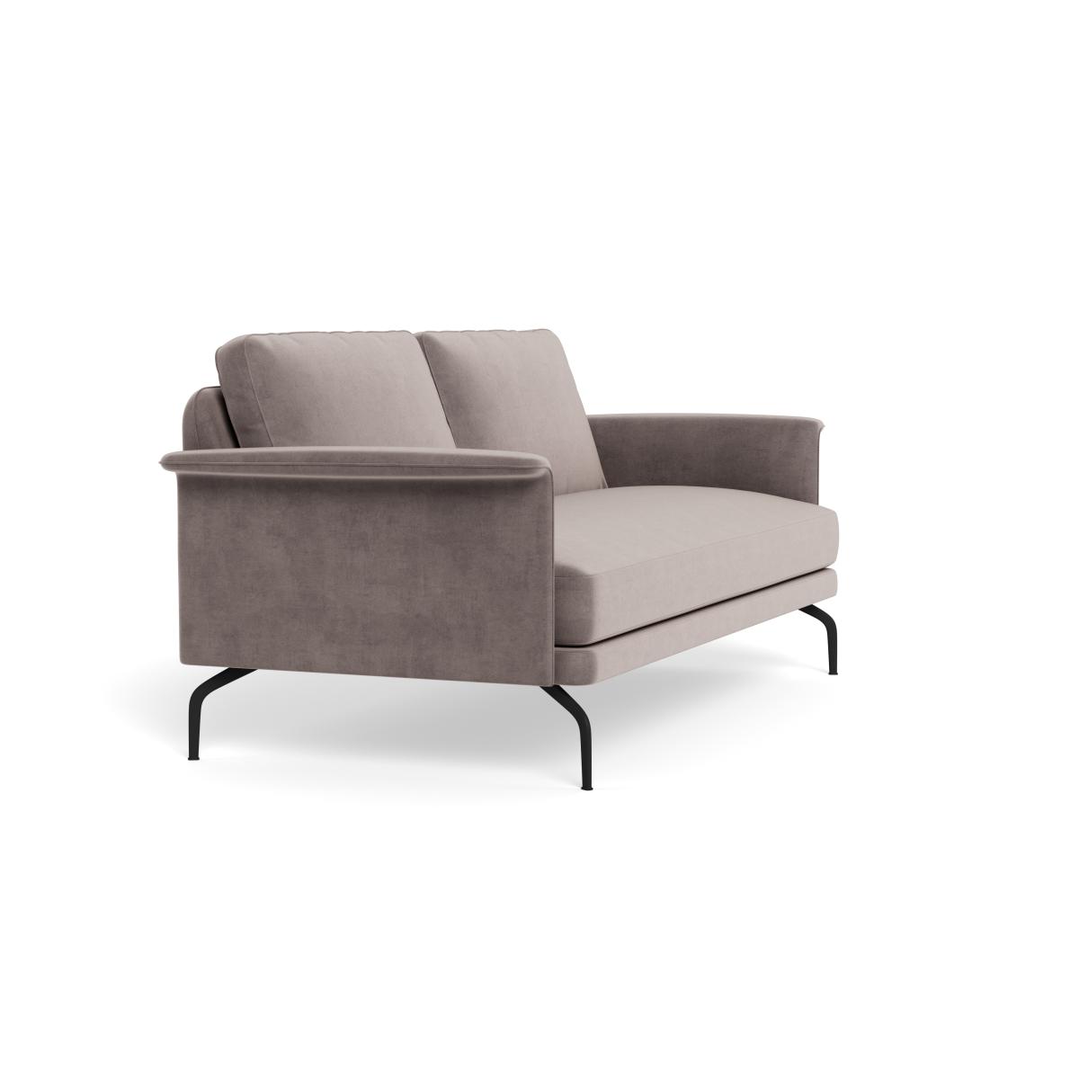 Heal's Iver 3 Seater Sofa Smart Luxe Velvet Mushroom Black Feet – image 3