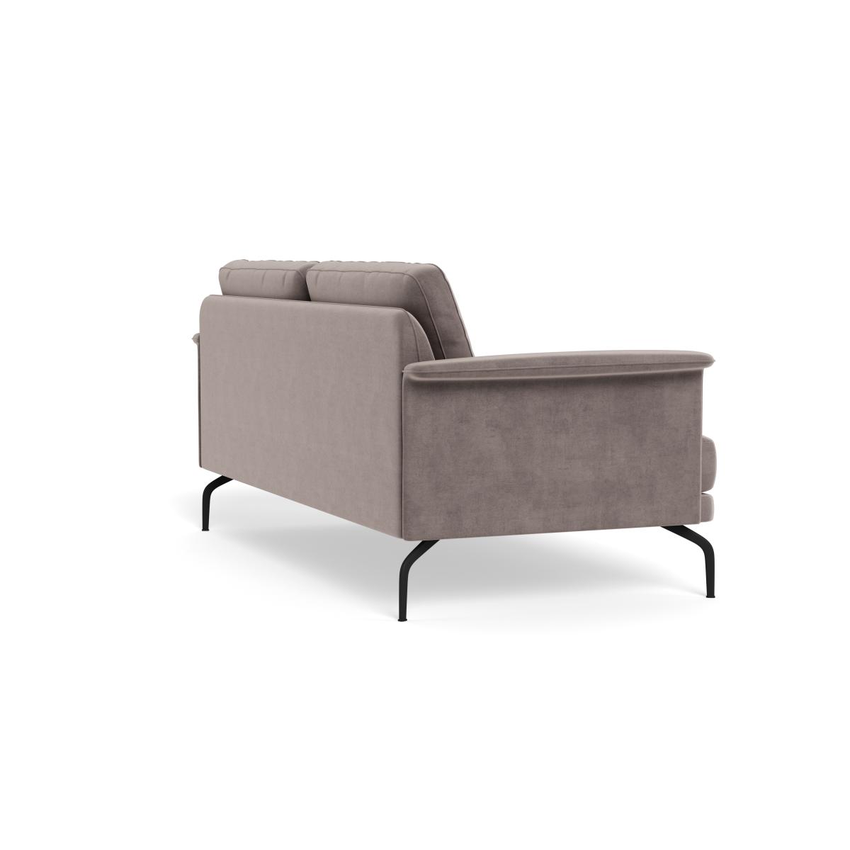 Heal's Iver 3 Seater Sofa Smart Luxe Velvet Mushroom Black Feet – image 5