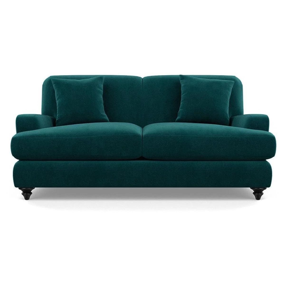 Heal's Hampstead 3 Seater Sofa Velvet Midnight Natural Feet - Heal's UK Furniture – image 2