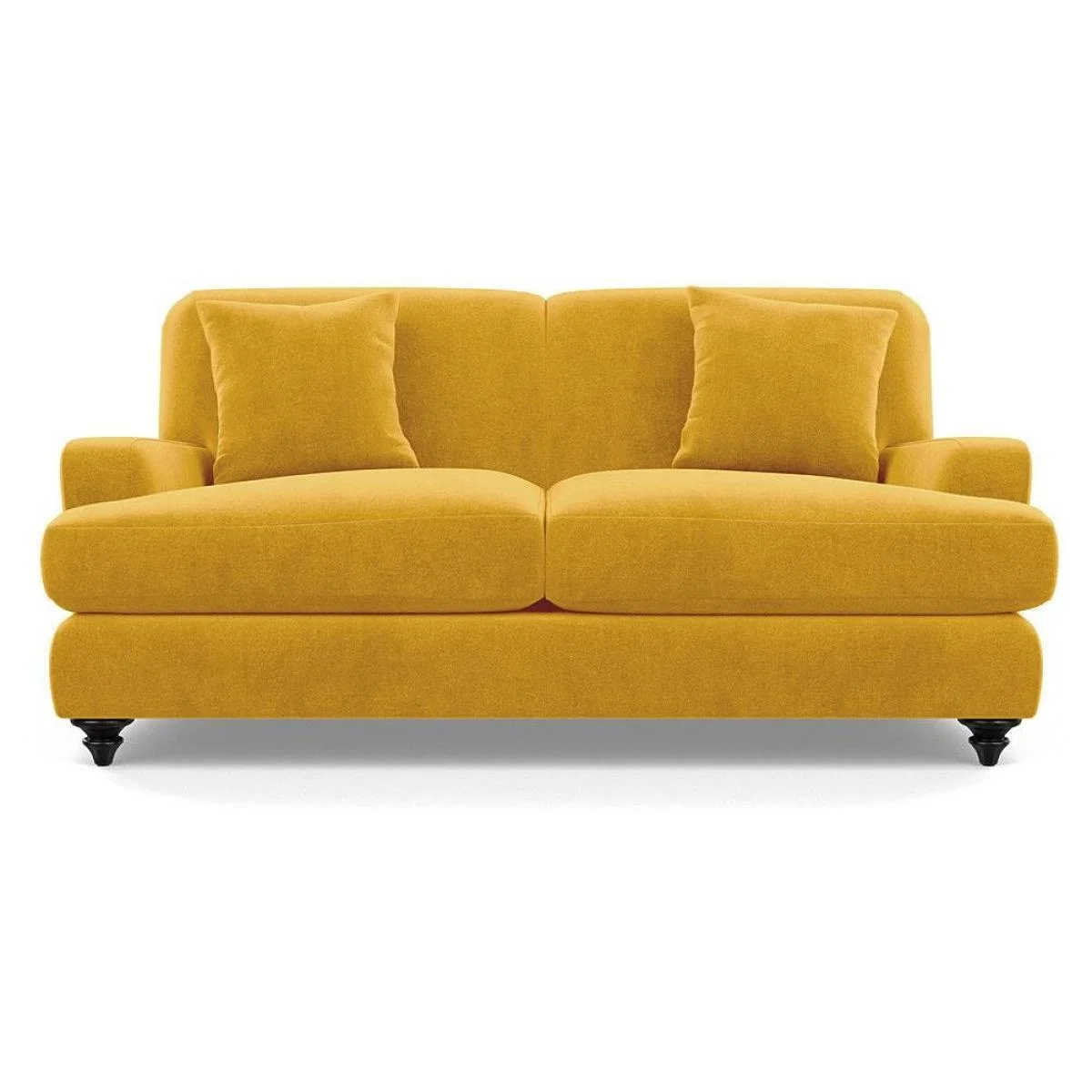 Heal's Hampstead 3 Seater Sofa Velvet Midnight Natural Feet - Heal's UK Furniture – image 14