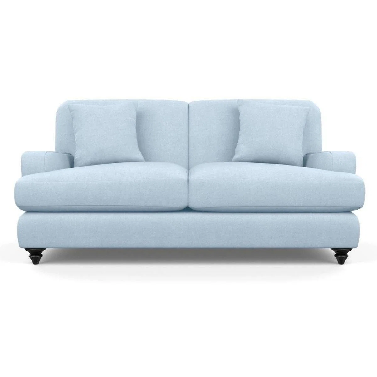 Heal's Hampstead 3 Seater Sofa Velvet Midnight Natural Feet - Heal's UK Furniture – image 18