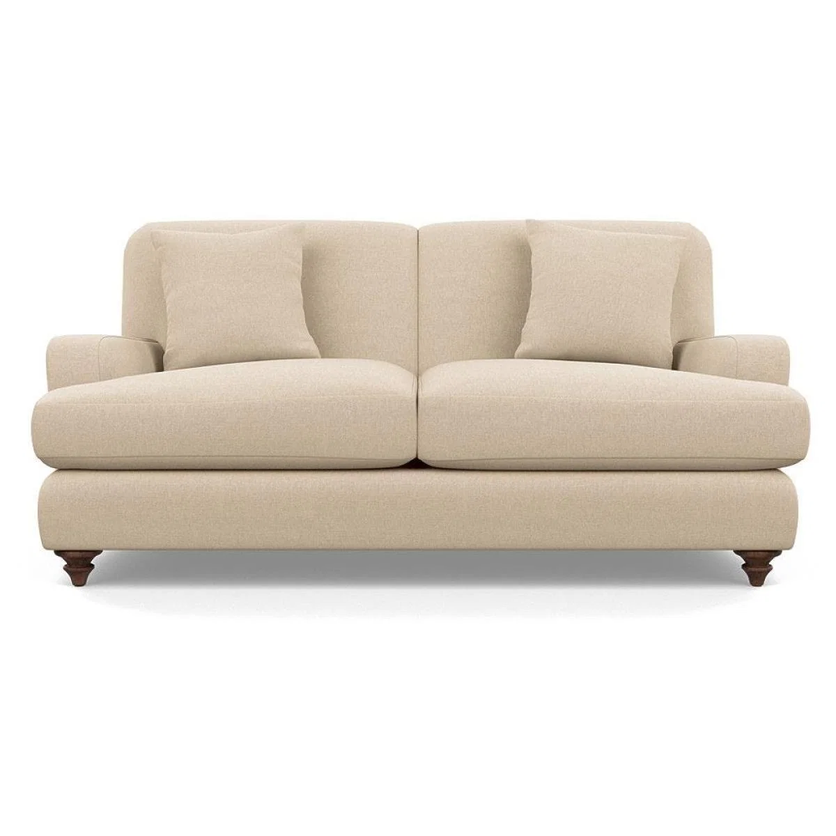 Heal's Hampstead 3 Seater Sofa Velvet Midnight Natural Feet - Heal's UK Furniture – image 20