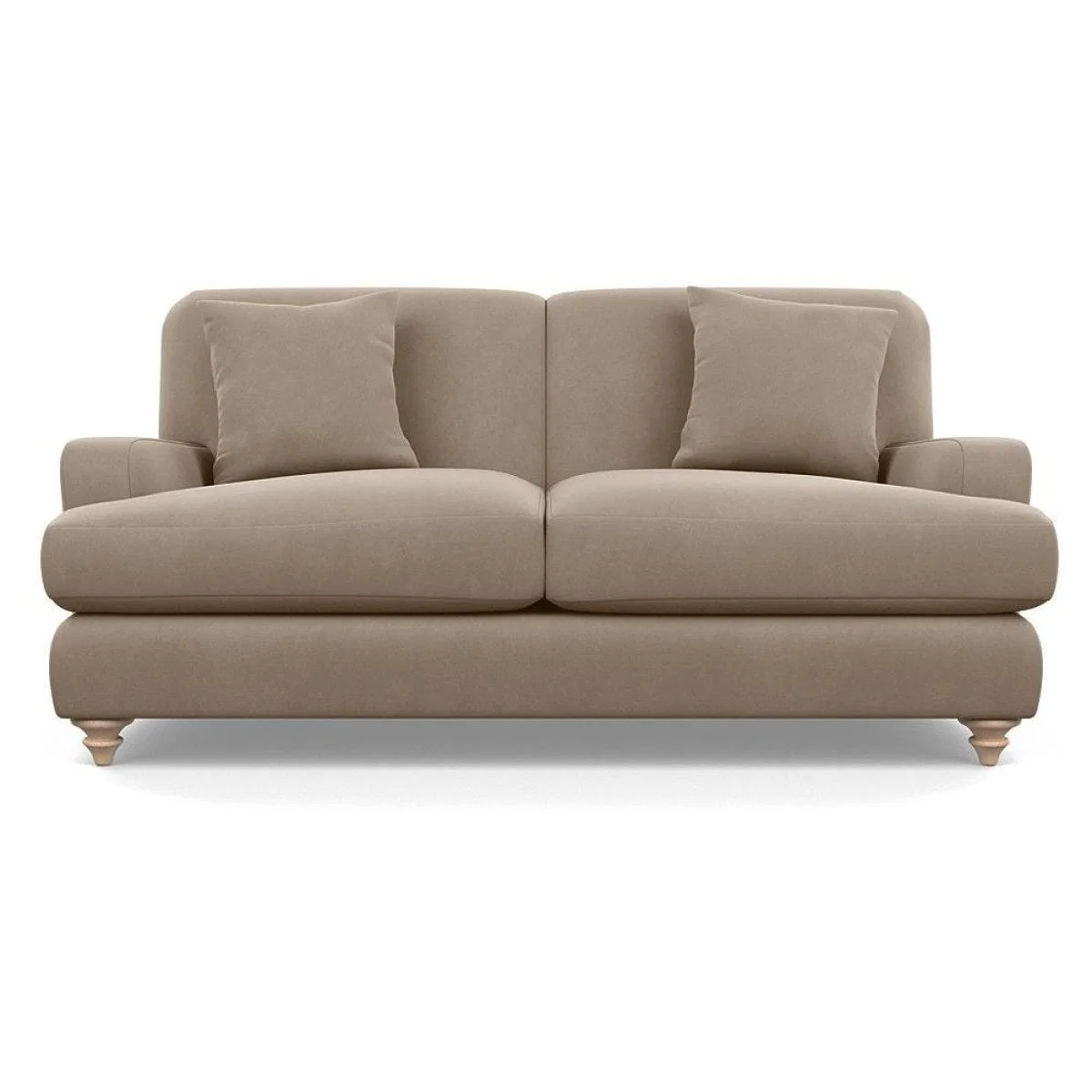 Heal's Hampstead 3 Seater Sofa Velvet Midnight Natural Feet - Heal's UK Furniture – image 21