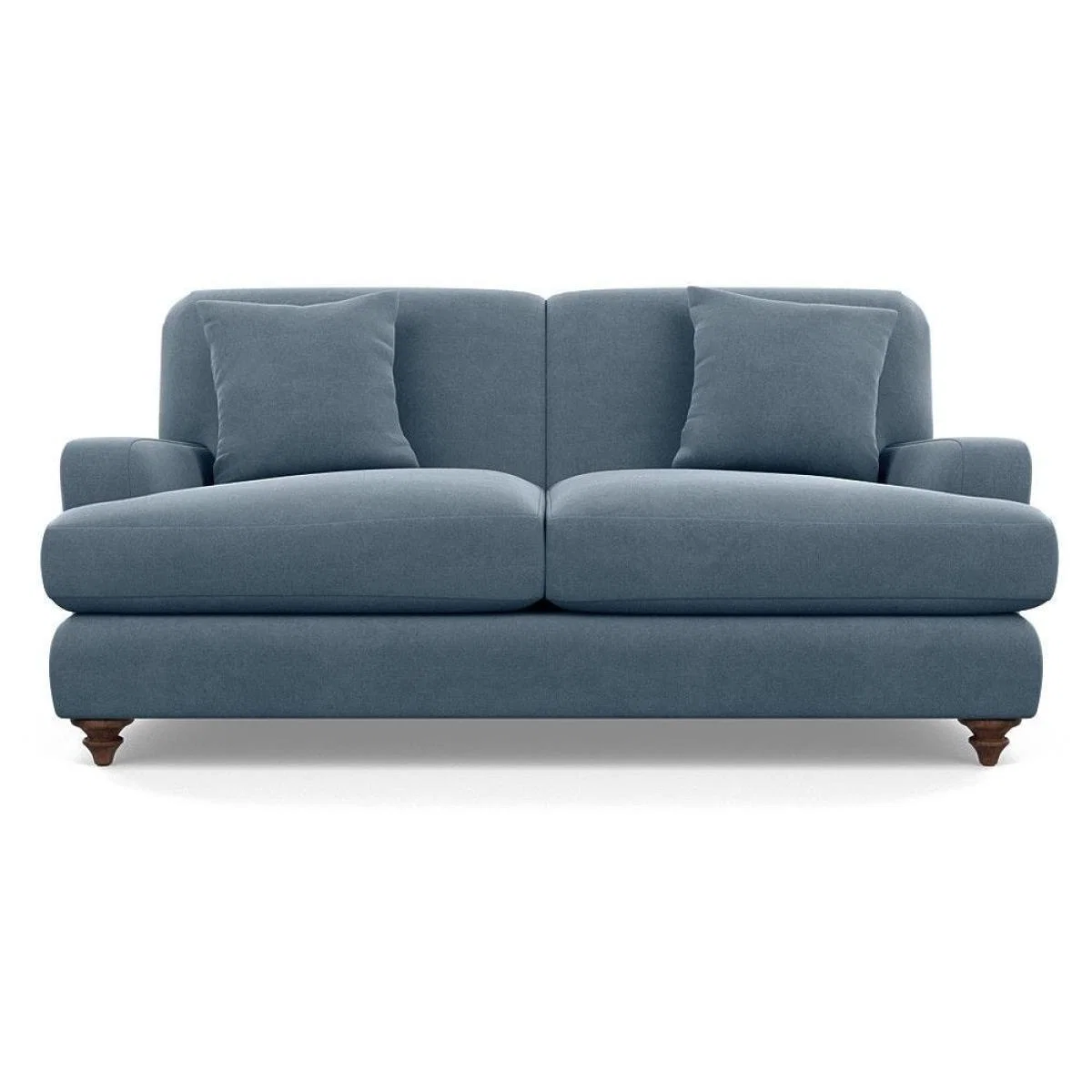 Heal's Hampstead 3 Seater Sofa Velvet Midnight Natural Feet - Heal's UK Furniture – image 24