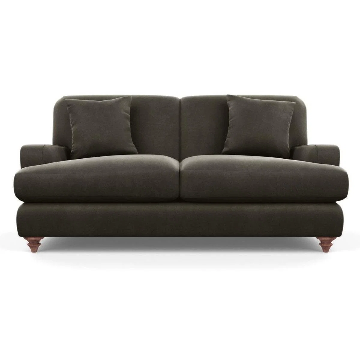 Heal's Hampstead 3 Seater Sofa Velvet Midnight Natural Feet - Heal's UK Furniture – image 26