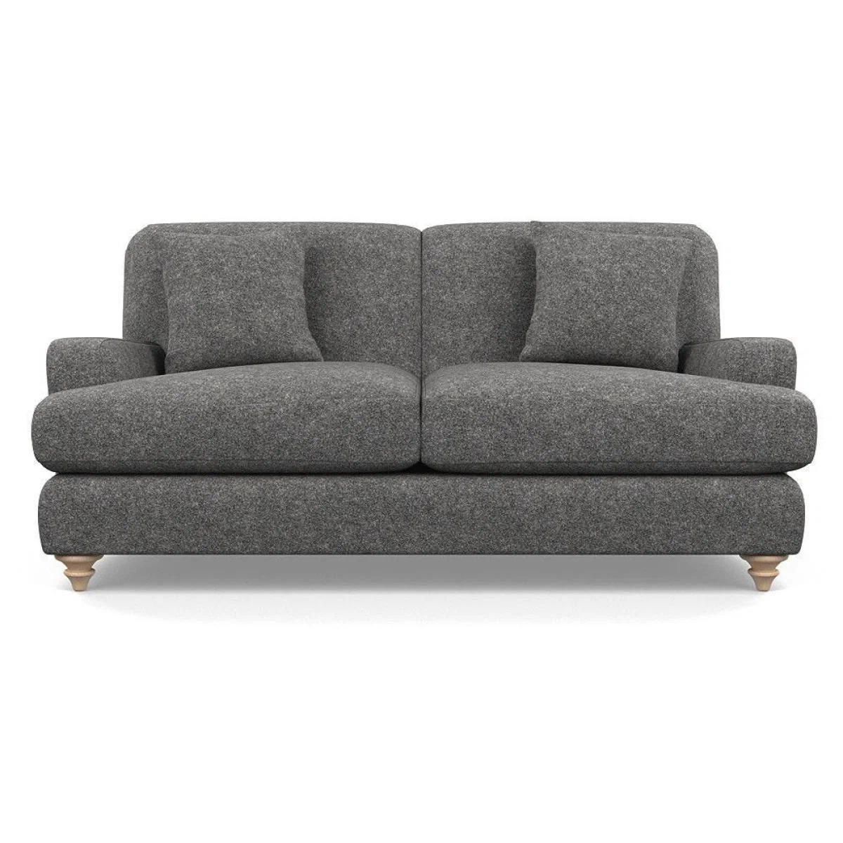Heal's Hampstead 3 Seater Sofa Velvet Midnight Natural Feet - Heal's UK Furniture – image 27