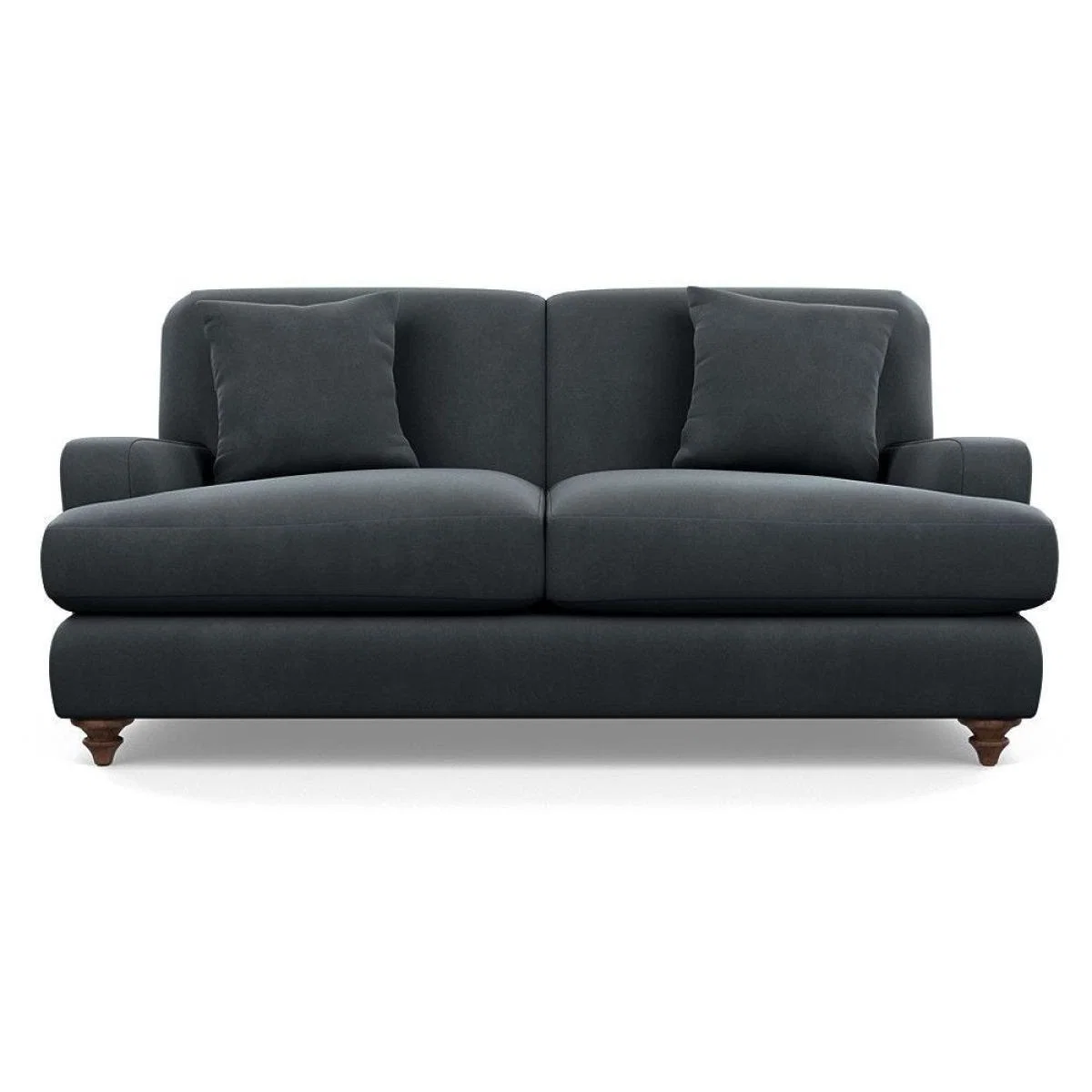 Heal's Hampstead 3 Seater Sofa Velvet Midnight Natural Feet - Heal's UK Furniture – image 28