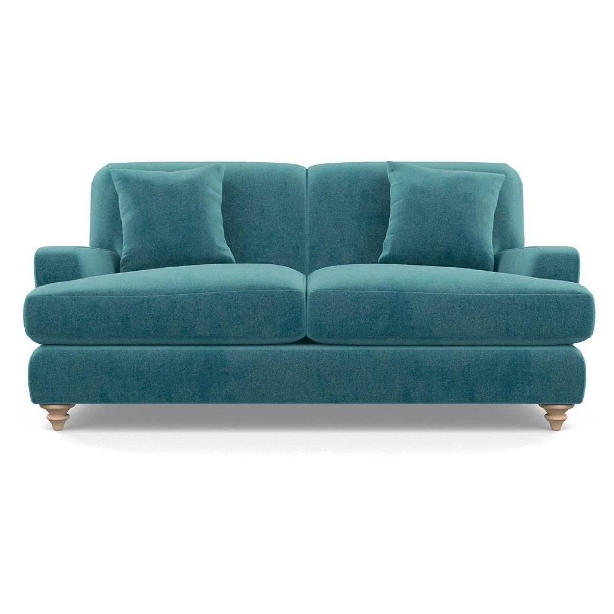 Heal's Hampstead 3 Seater Sofa Velvet Midnight Natural Feet - Heal's UK Furniture – image 29