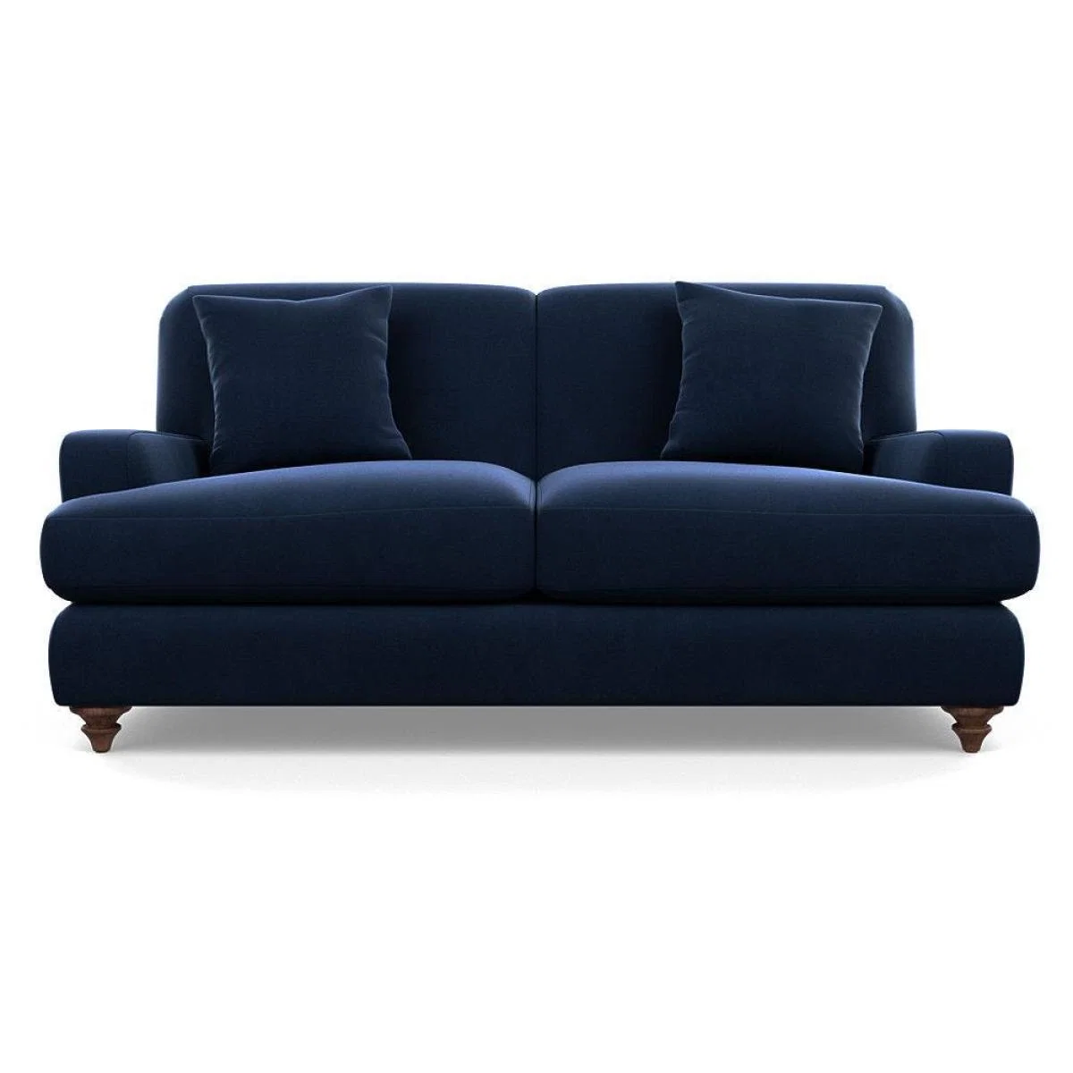 Heal's Hampstead 3 Seater Sofa Velvet Midnight Natural Feet - Heal's UK Furniture – image 4