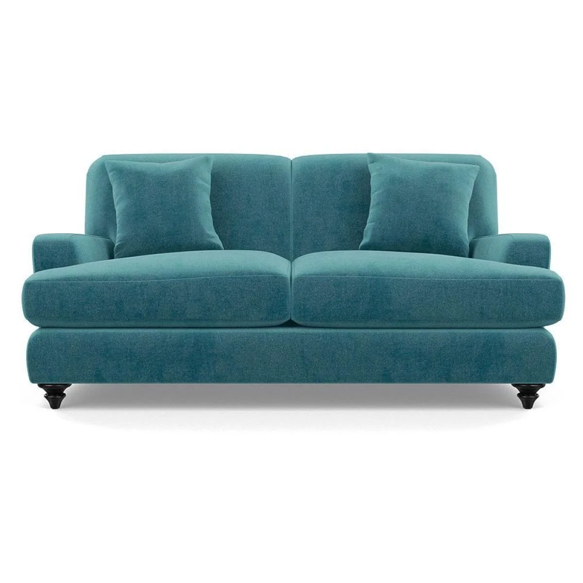 Heal's Hampstead 3 Seater Sofa Velvet Midnight Natural Feet - Heal's UK Furniture – image 32