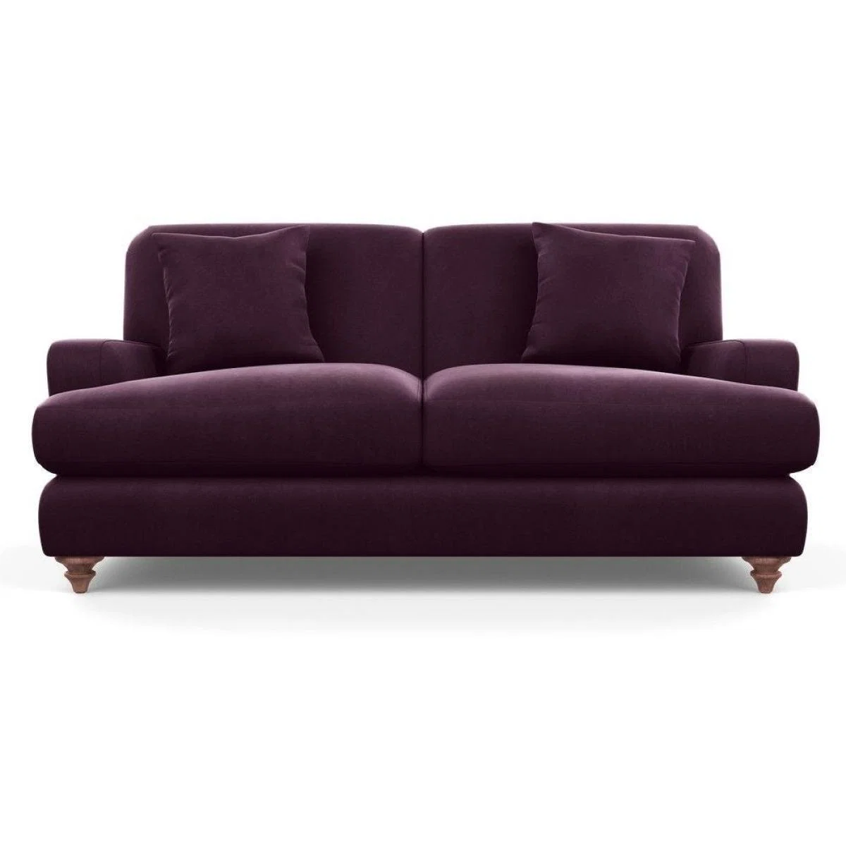 Heal's Hampstead 3 Seater Sofa Velvet Midnight Natural Feet - Heal's UK Furniture – image 34