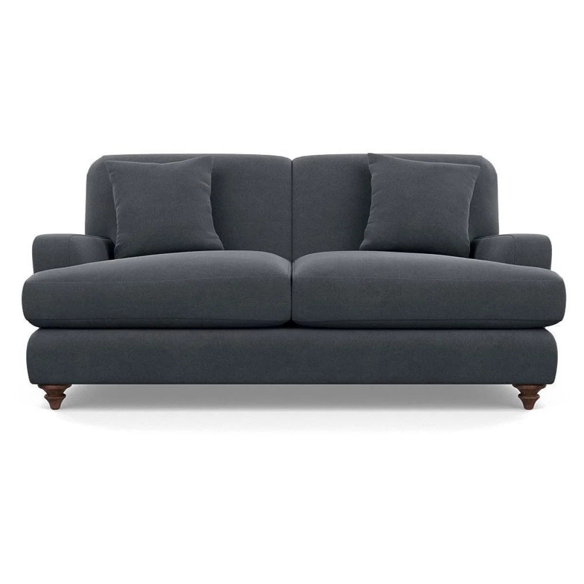 Heal's Hampstead 3 Seater Sofa Velvet Midnight Natural Feet - Heal's UK Furniture – image 36