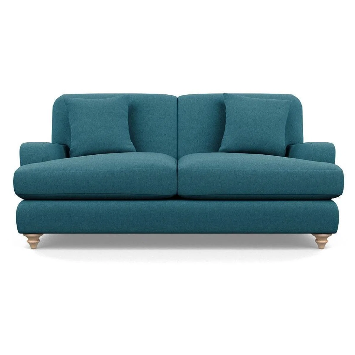 Heal's Hampstead 3 Seater Sofa Velvet Midnight Natural Feet - Heal's UK Furniture – image 37