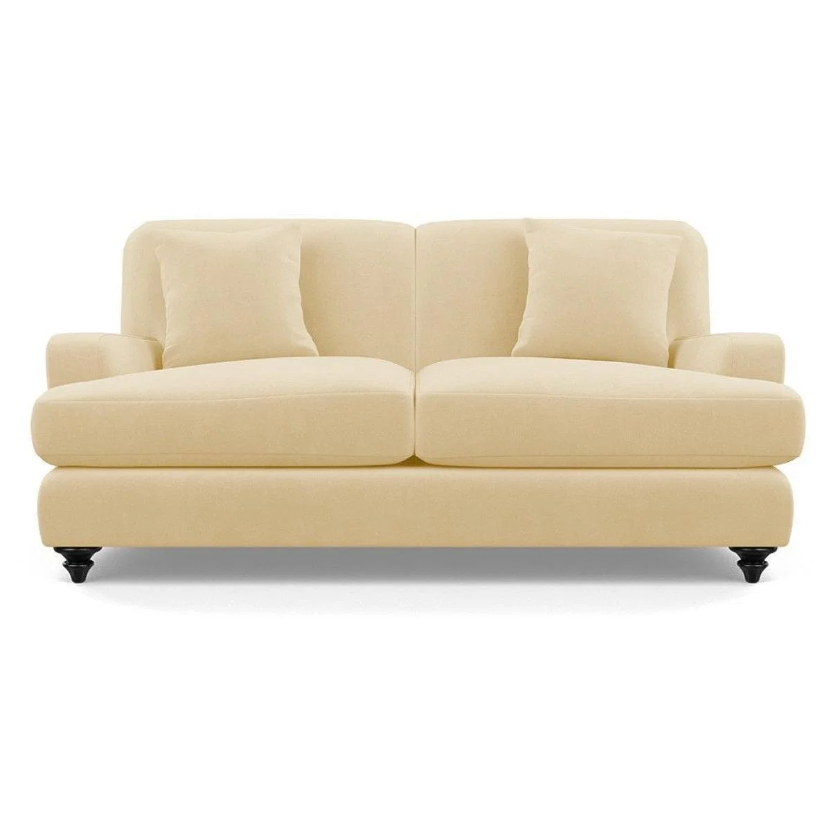 Heal's Hampstead 3 Seater Sofa Velvet Midnight Natural Feet - Heal's UK Furniture – image 45