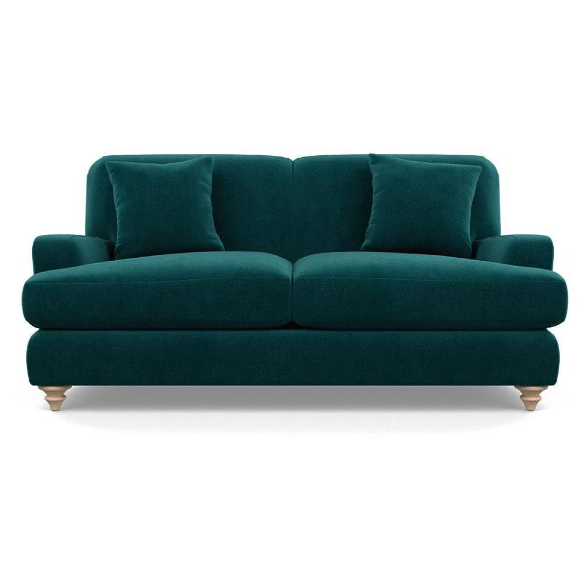 Heal's Hampstead 3 Seater Sofa Velvet Midnight Natural Feet - Heal's UK Furniture – image 46
