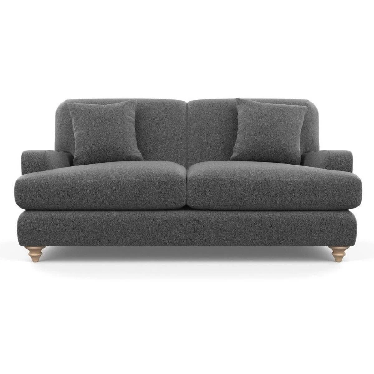 Heal's Hampstead 3 Seater Sofa Velvet Midnight Natural Feet - Heal's UK Furniture – image 50