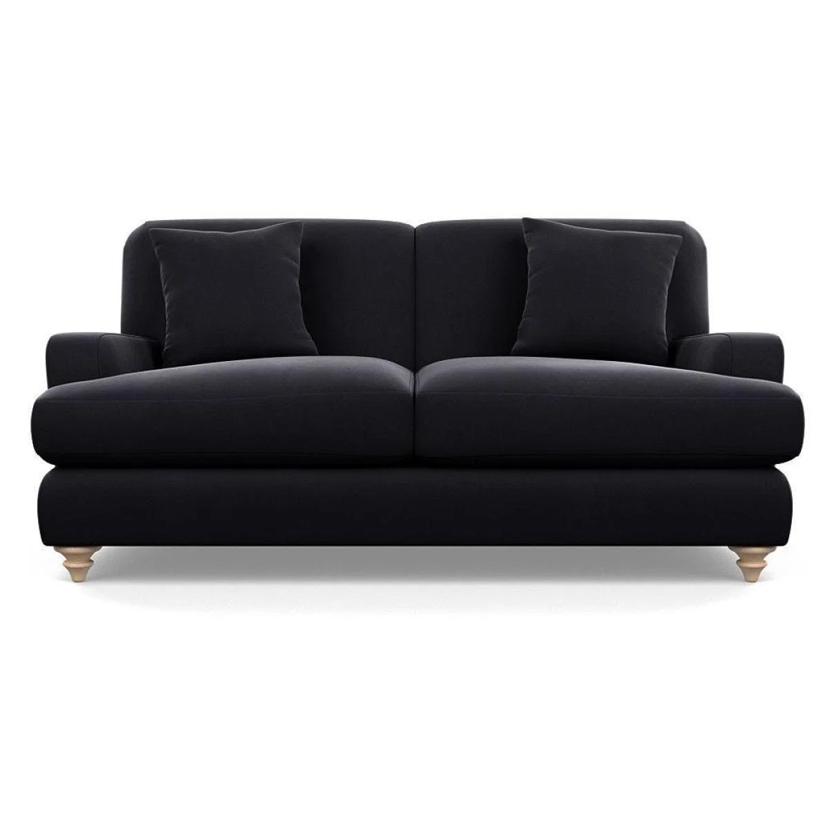 Heal's Hampstead 3 Seater Sofa Velvet Midnight Natural Feet - Heal's UK Furniture – image 52