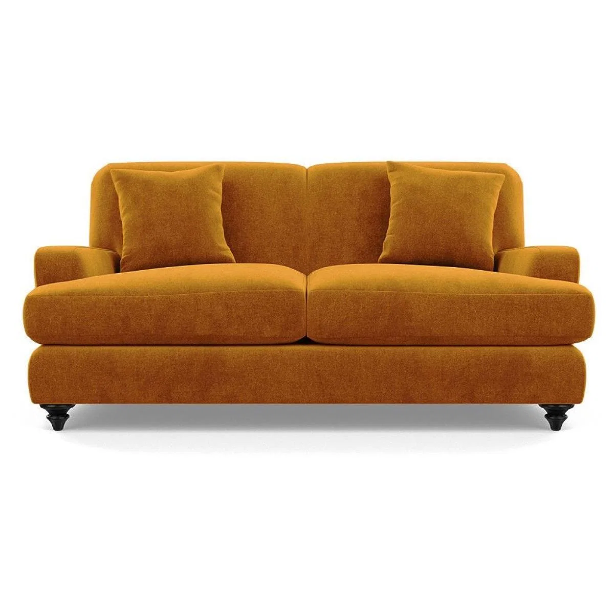 Heal's Hampstead 3 Seater Sofa Velvet Midnight Natural Feet - Heal's UK Furniture – image 56