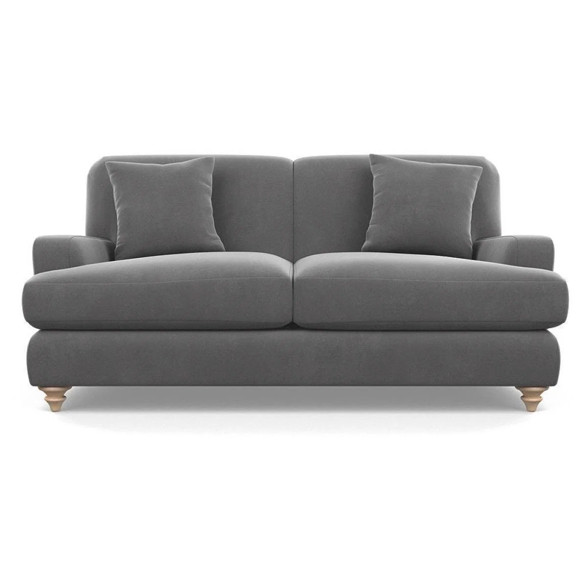 Heal's Hampstead 3 Seater Sofa Velvet Midnight Natural Feet - Heal's UK Furniture – image 7