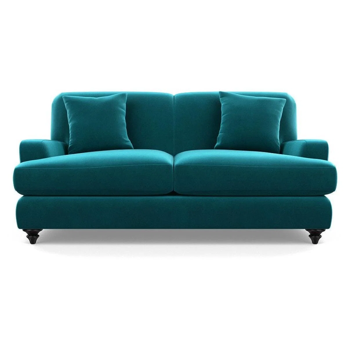 Heal's Hampstead 3 Seater Sofa Velvet Midnight Natural Feet - Heal's UK Furniture – image 62