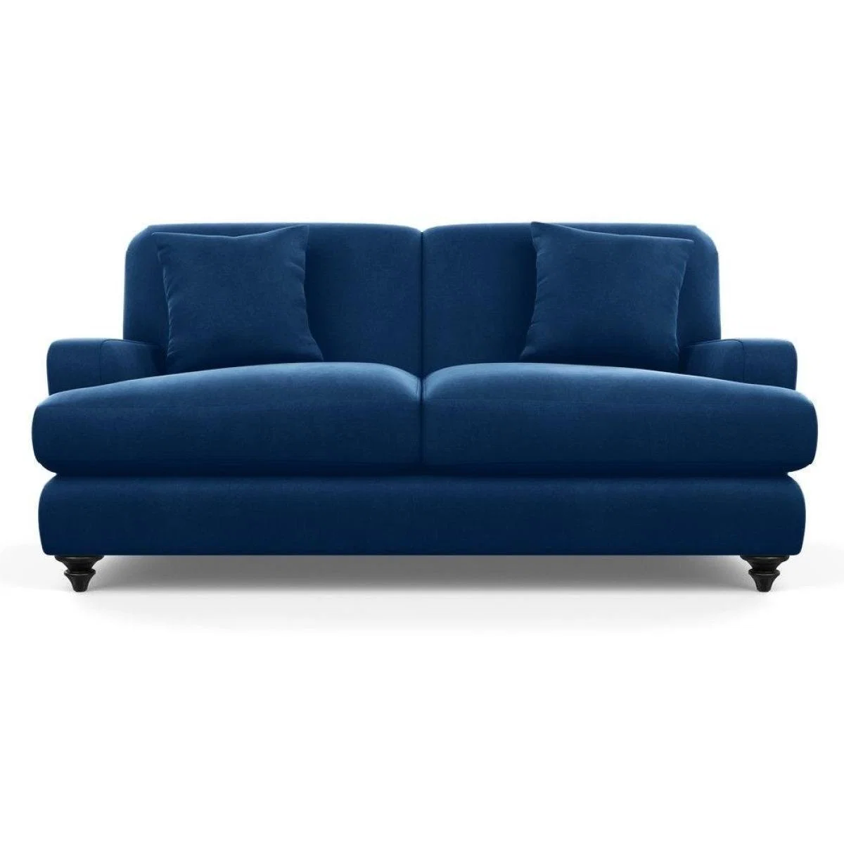 Heal's Hampstead 3 Seater Sofa Velvet Midnight Natural Feet - Heal's UK Furniture – image 73