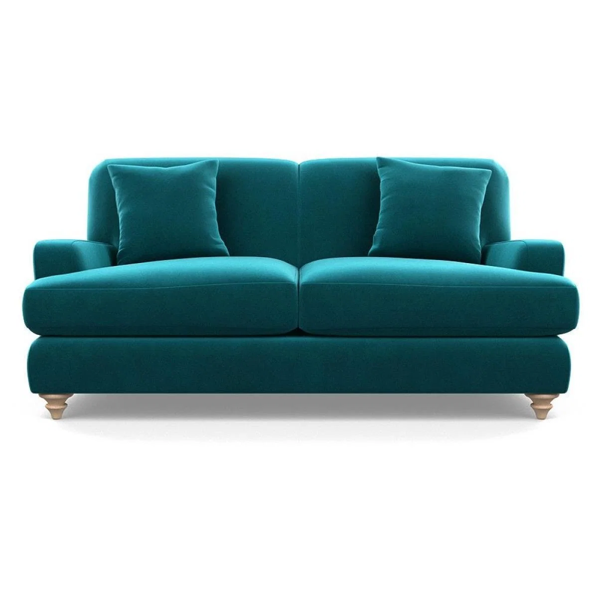 Heal's Hampstead 3 Seater Sofa Velvet Midnight Natural Feet - Heal's UK Furniture – image 76