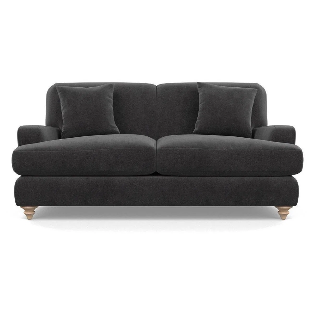 Heal's Hampstead 3 Seater Sofa Velvet Midnight Natural Feet - Heal's UK Furniture – image 78