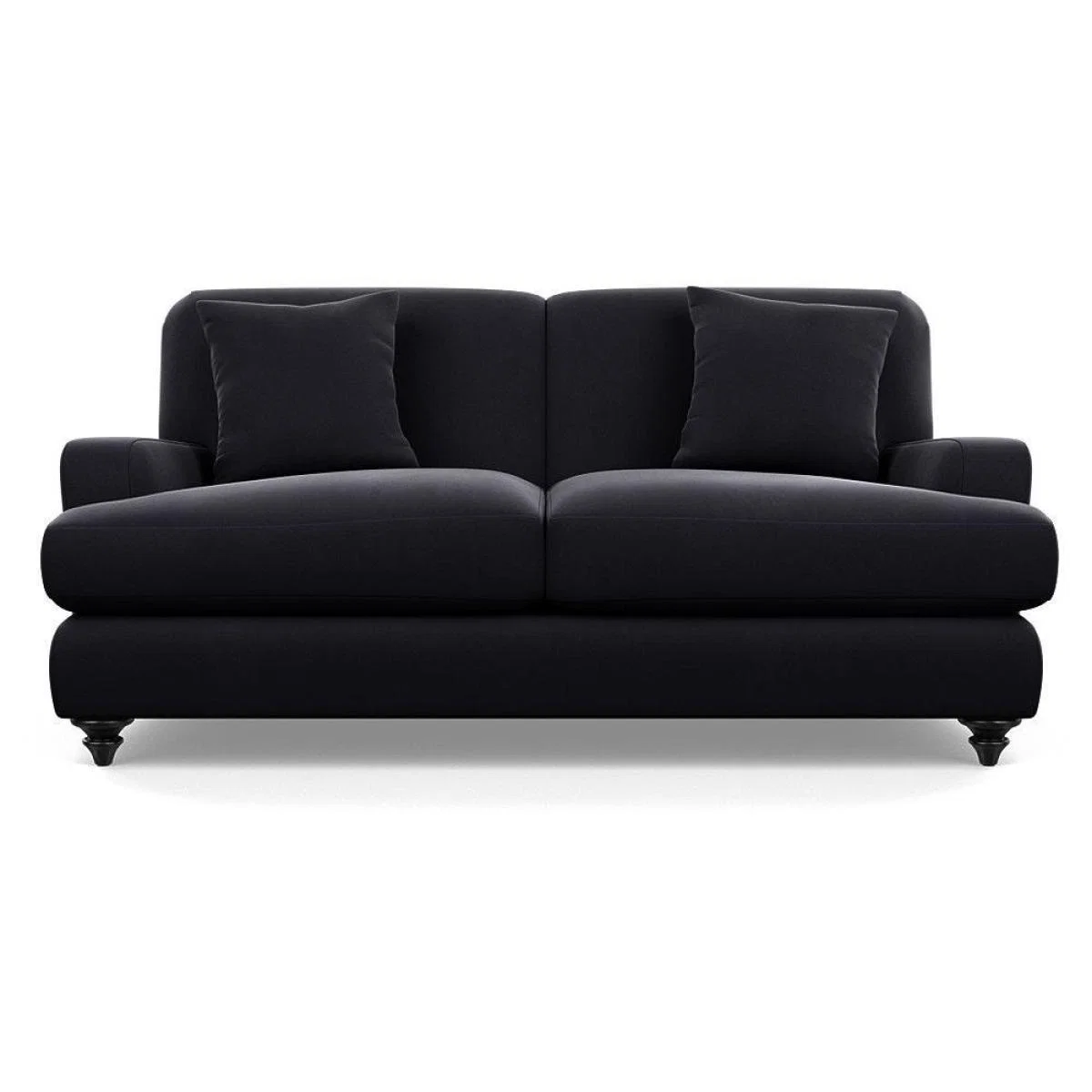 Heal's Hampstead 3 Seater Sofa Velvet Midnight Natural Feet - Heal's UK Furniture – image 81