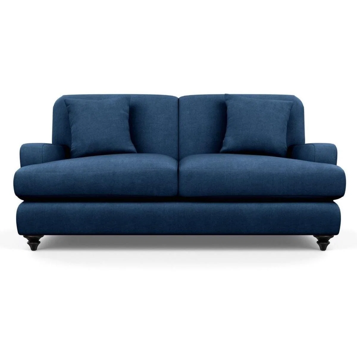 Heal's Hampstead 3 Seater Sofa Velvet Midnight Natural Feet - Heal's UK Furniture – image 90