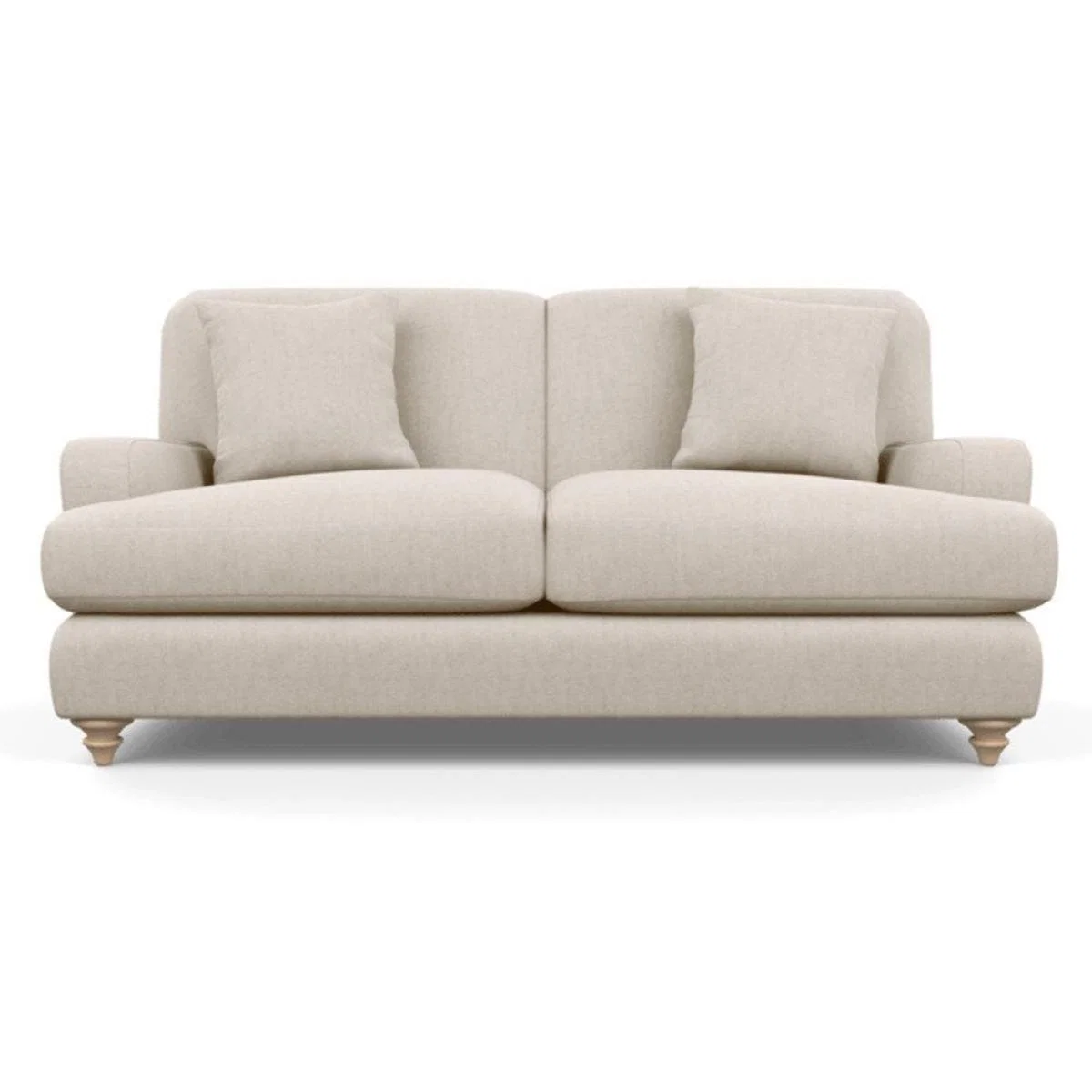 Heal's Hampstead 3 Seater Sofa Velvet Midnight Natural Feet - Heal's UK Furniture – image 100
