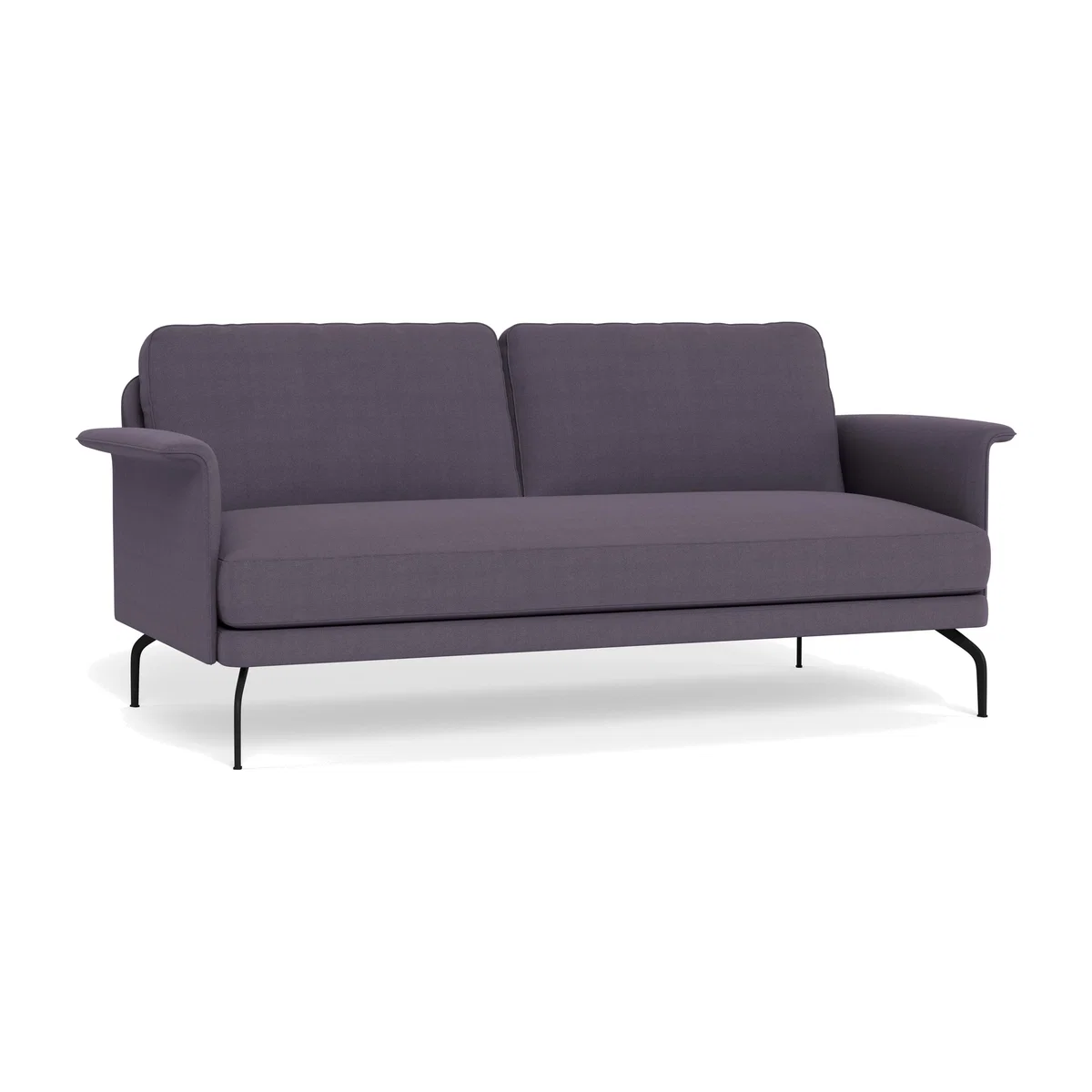 Heal's Iver 3 Seater Sofa Linen Shadow Black Feet – image 1