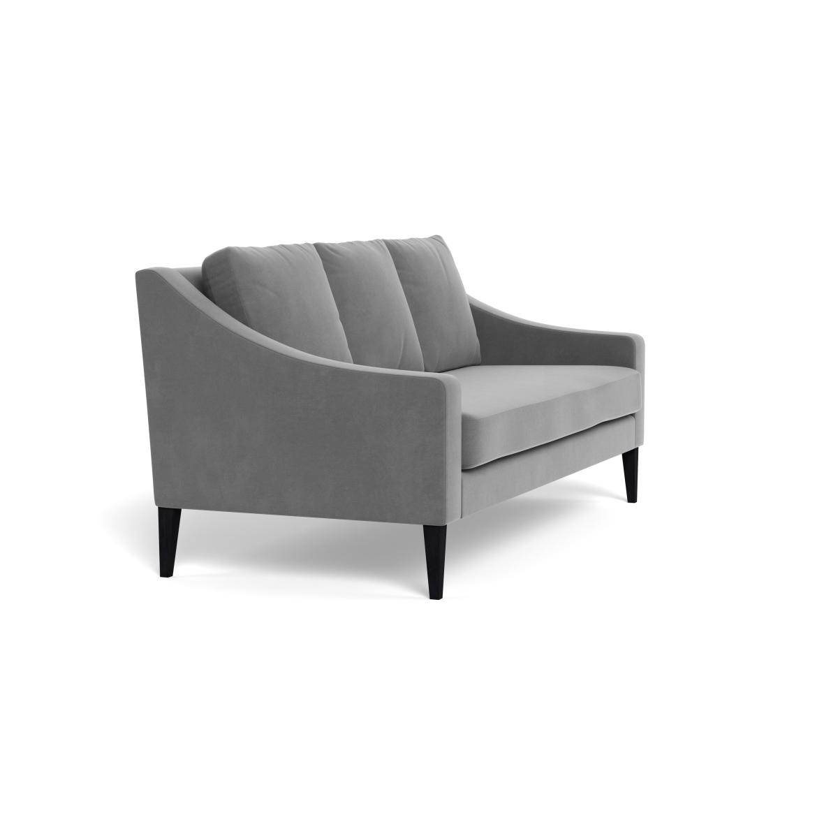 Heal's Richmond 3 Seater Sofa Smart Velvet Mercury Black Feet – image 3