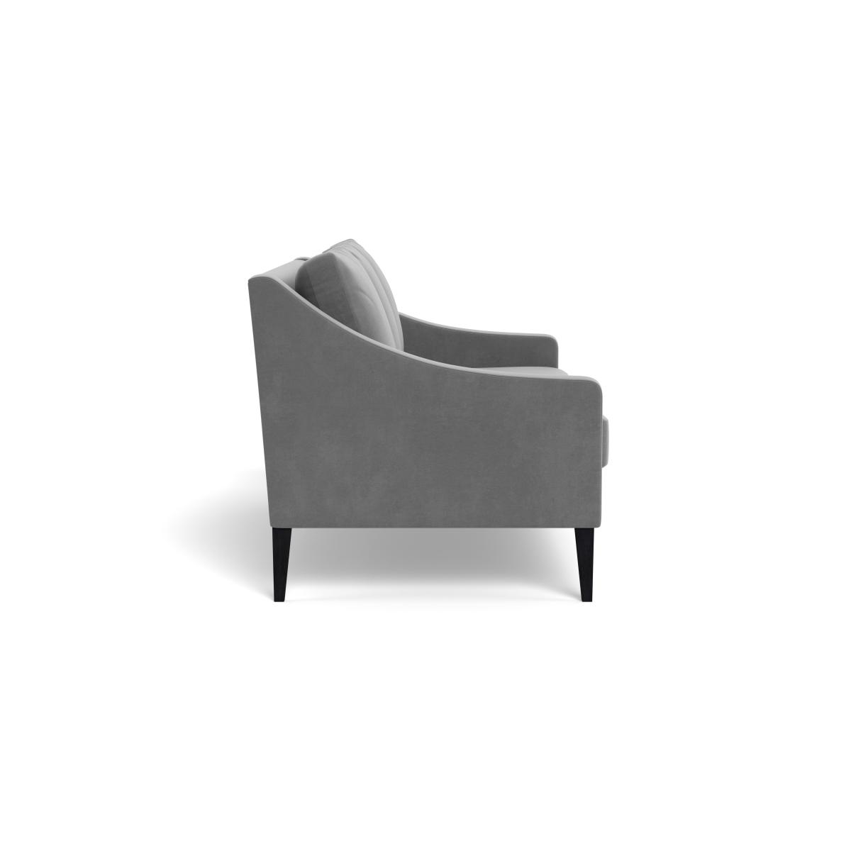 Heal's Richmond 3 Seater Sofa Smart Velvet Mercury Black Feet – image 4