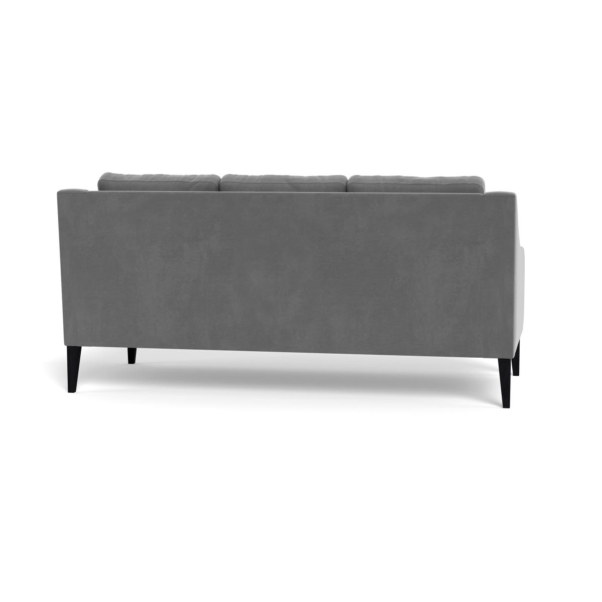 Heal's Richmond 3 Seater Sofa Smart Velvet Mercury Black Feet – image 6