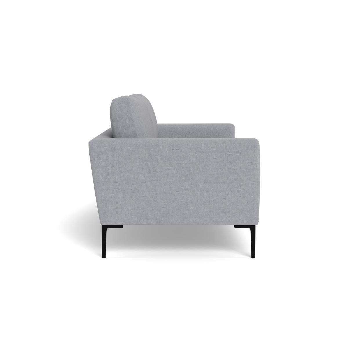 Heal's Eton 3 Seater Sofa Brushed Cotton Pewter Brass Feet - Heal's UK Furniture – image 3