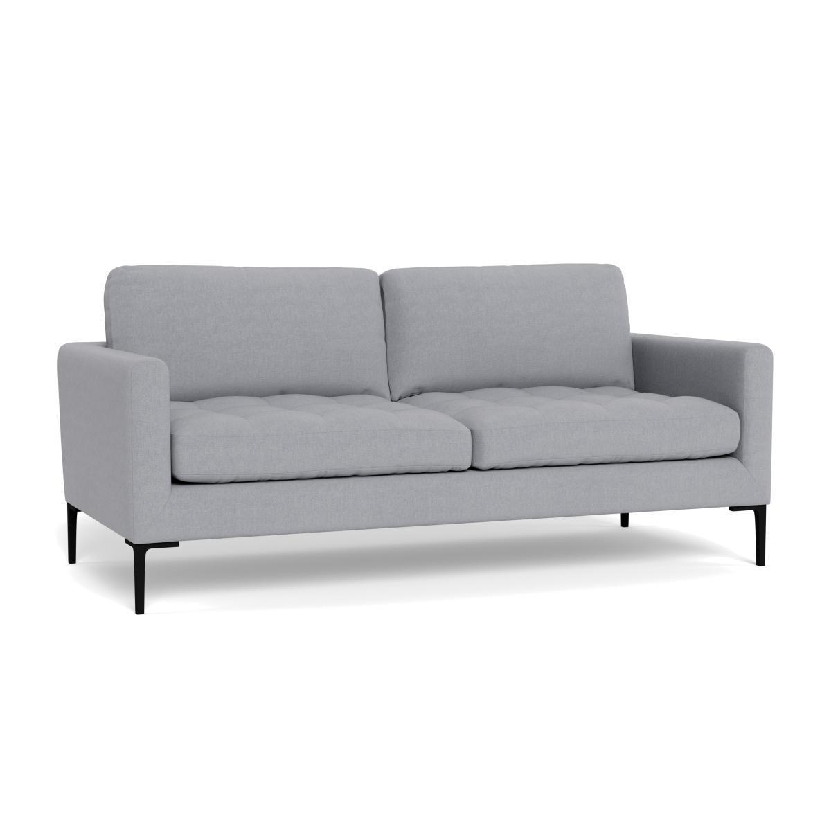 Heal's Eton 3 Seater Sofa Brushed Cotton Pewter Brass Feet - Heal's UK Furniture – image 1