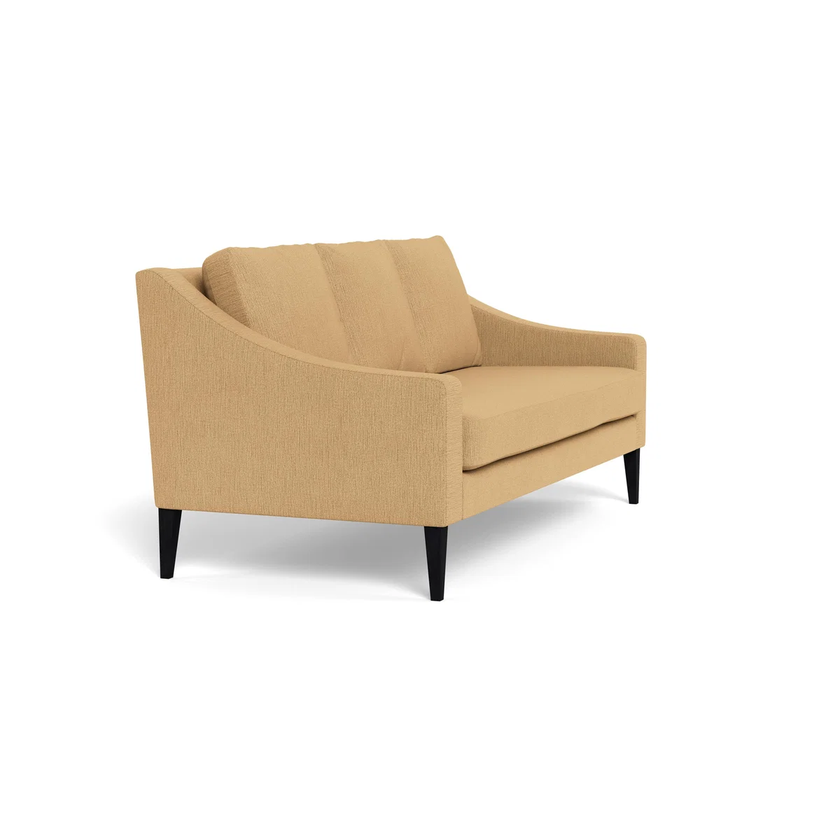 Heal's Richmond 3 Seater Sofa Smart Linen Mix Sand Black Feet - Heal's UK Furniture – image 2