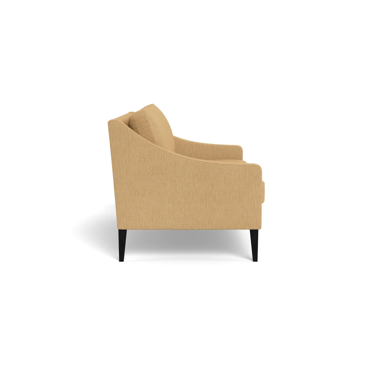Heal's Richmond 3 Seater Sofa Smart Linen Mix Sand Black Feet - Heal's UK Furniture – image 3