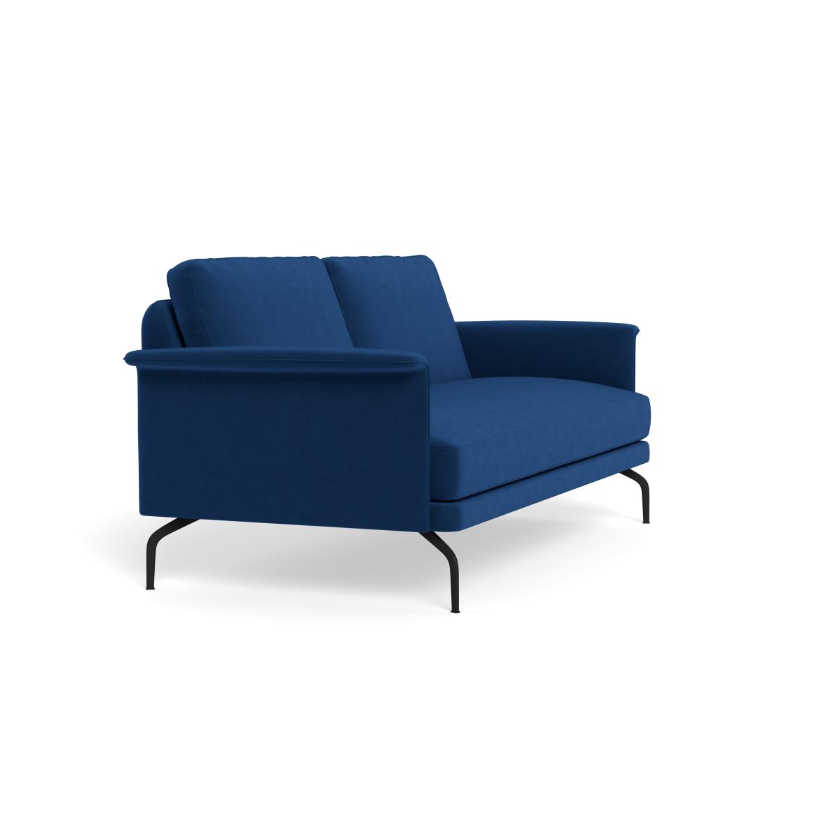 Heal's Iver 3 Seater Sofa Velvet Petrol Black Feet – image 3