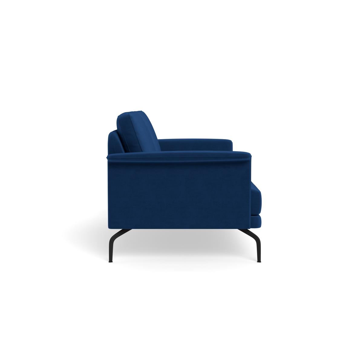Heal's Iver 3 Seater Sofa Velvet Petrol Black Feet – image 4