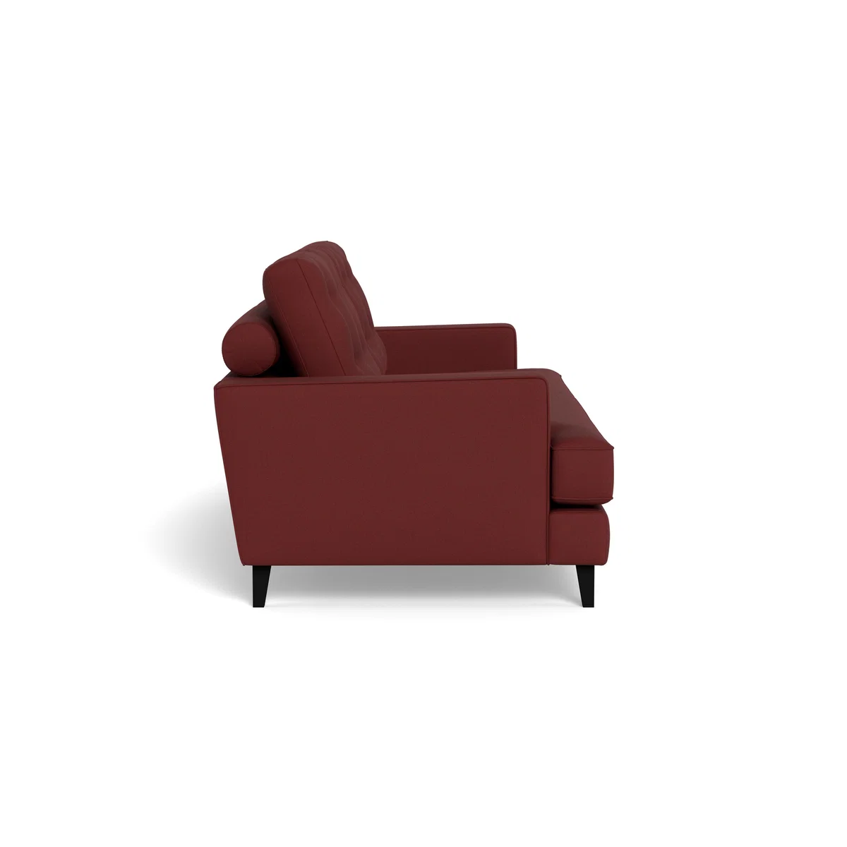 Heal's Mistral 3 Seater Sofa Capelo Linen-Cotton Etruscan Red Black Feet – image 4