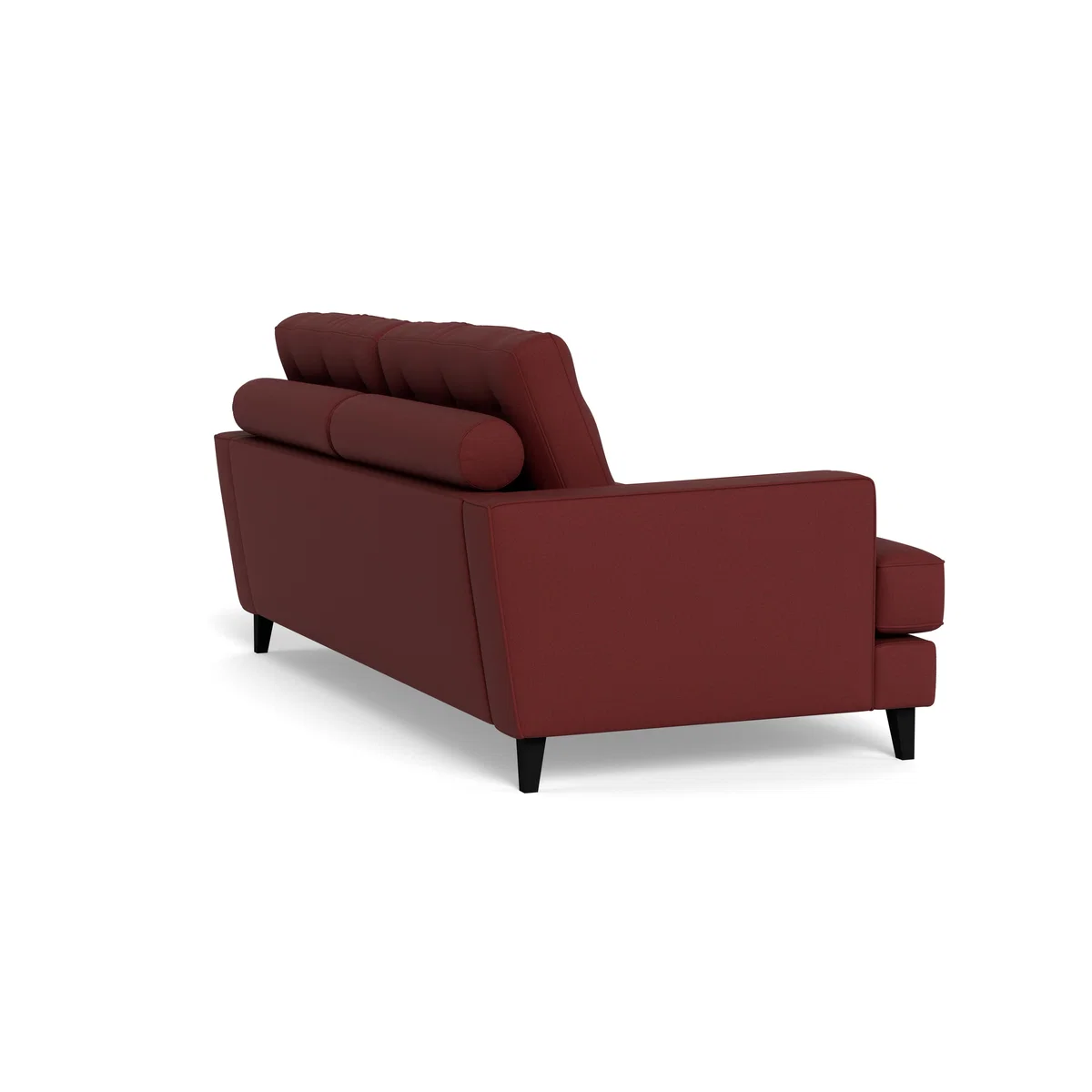 Heal's Mistral 3 Seater Sofa Capelo Linen-Cotton Etruscan Red Black Feet – image 5