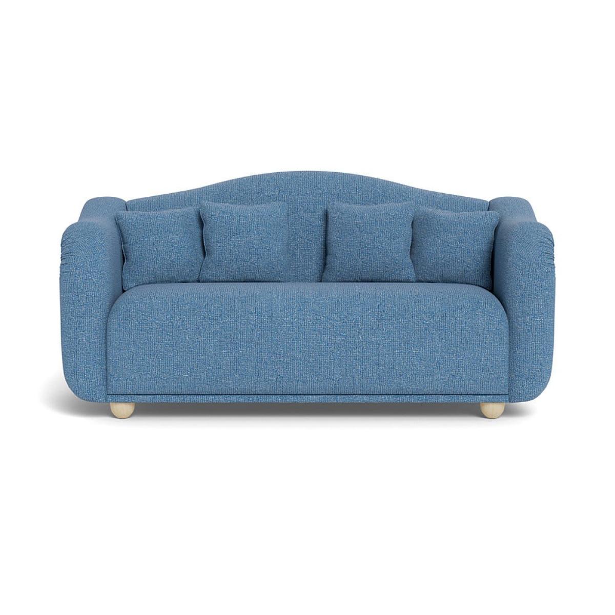 Heal's Tetbury 3 Seater Sofa Tejo Recycled Cobalt Natural Beech Feet – image 2