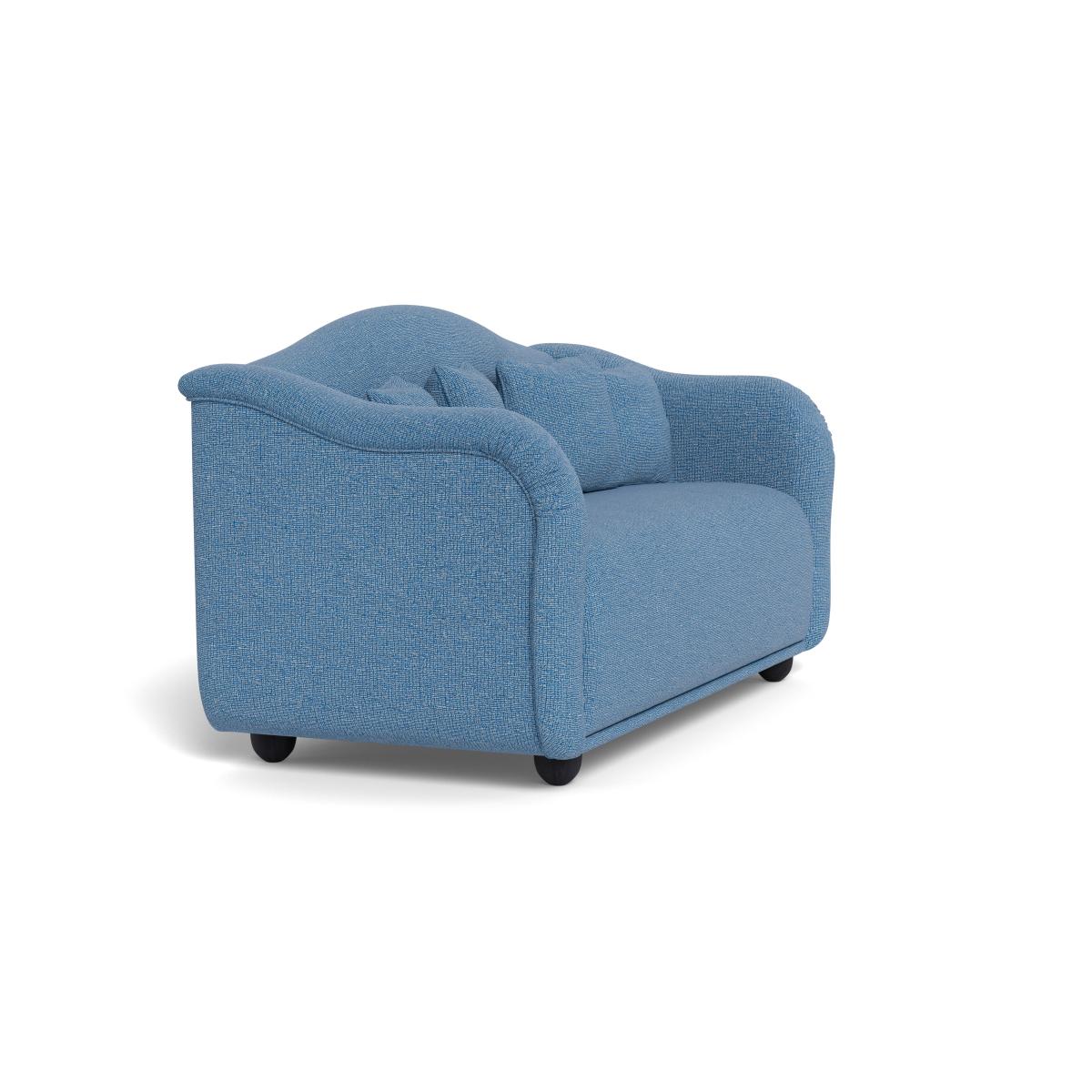 Heal's Tetbury 3 Seater Sofa Tejo Recycled Cobalt Natural Beech Feet – image 3