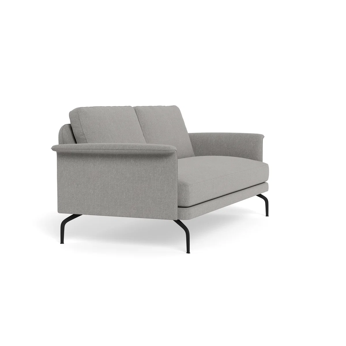 Heal's Iver 3 Seater Sofa Texture Pale Grey Black Feet – image 3