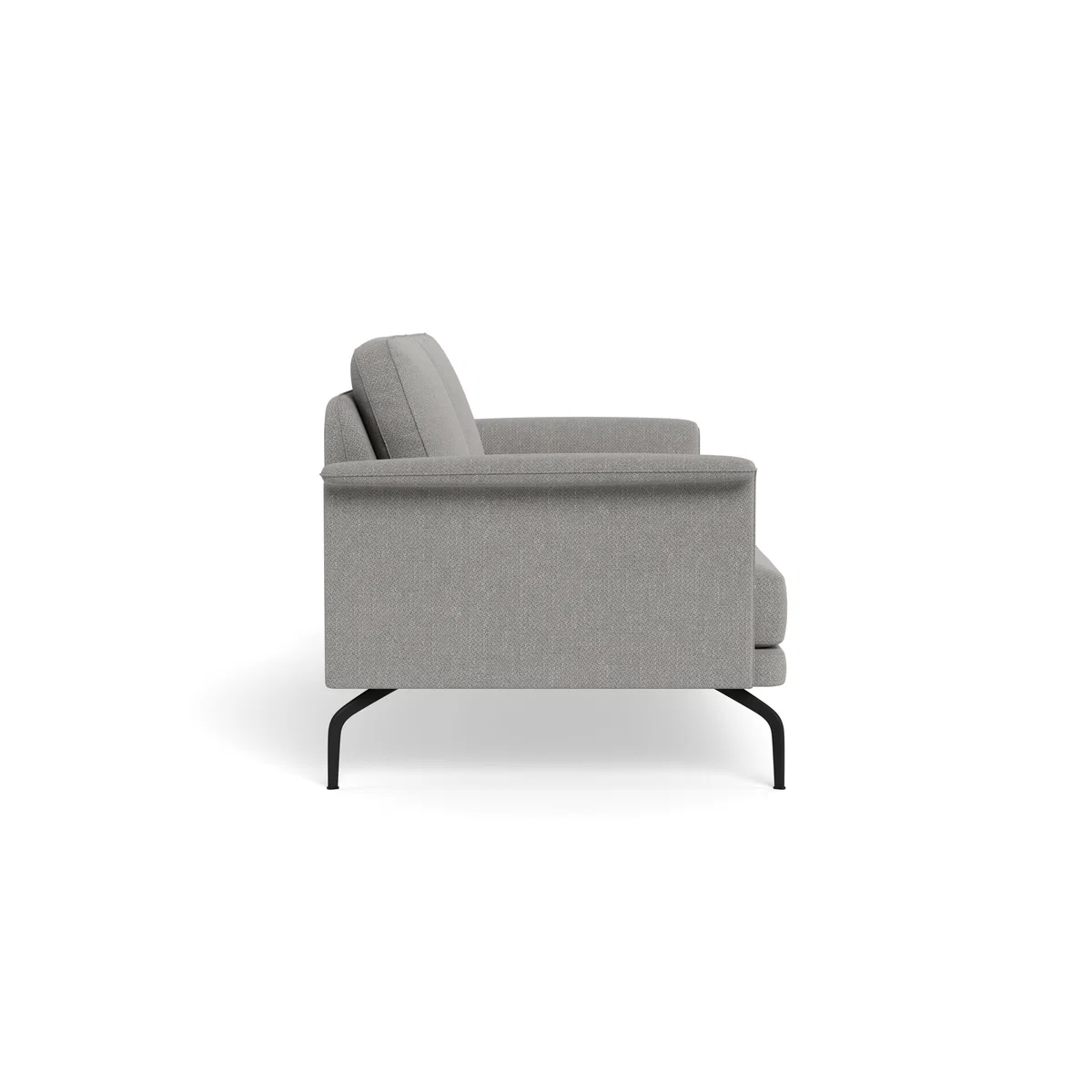 Heal's Iver 3 Seater Sofa Texture Pale Grey Black Feet – image 4