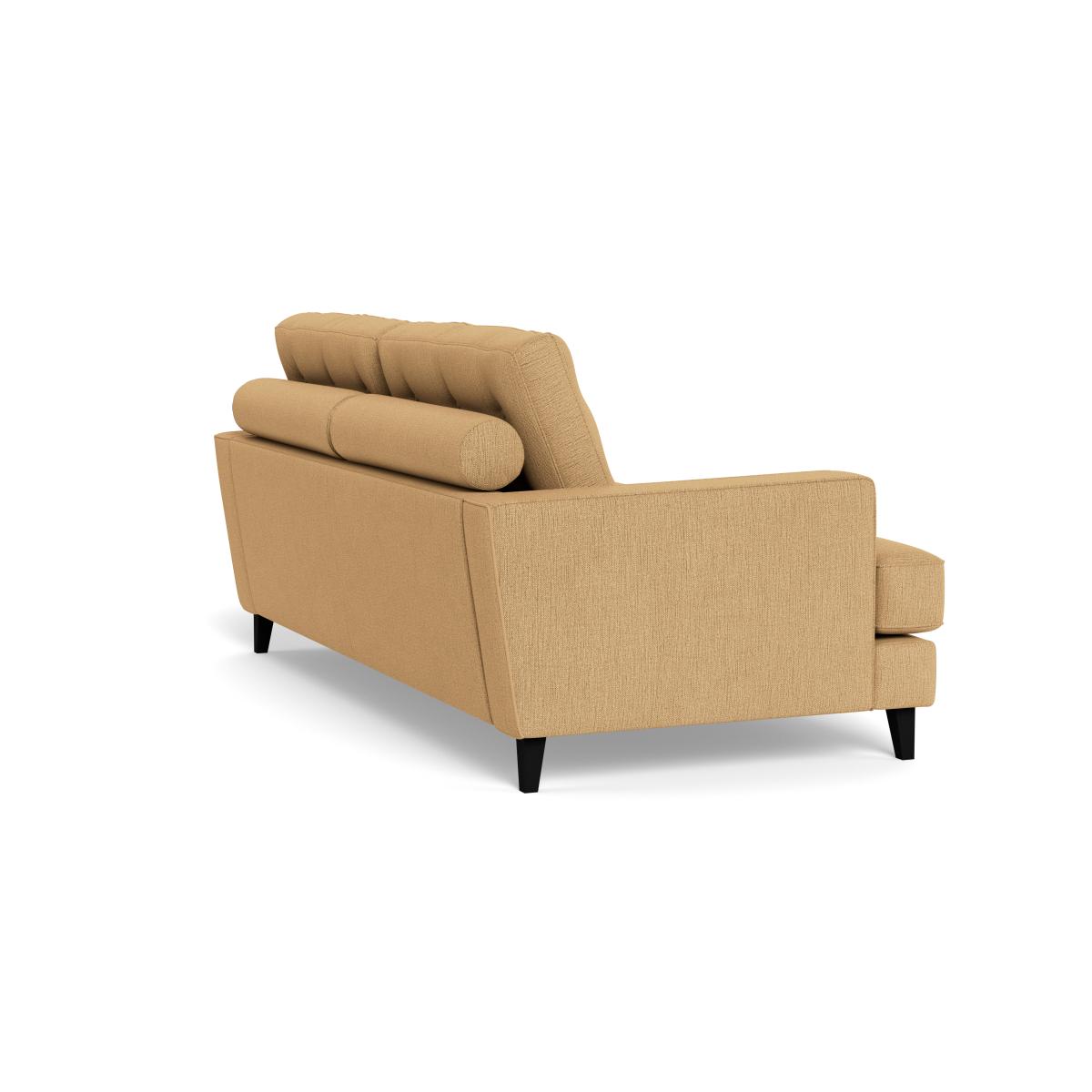 Heal's Mistral 3 Seater Sofa Smart Linen Mix Sand Black Feet – image 5